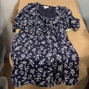 Maison Jules size 8 navy romper for women NEW